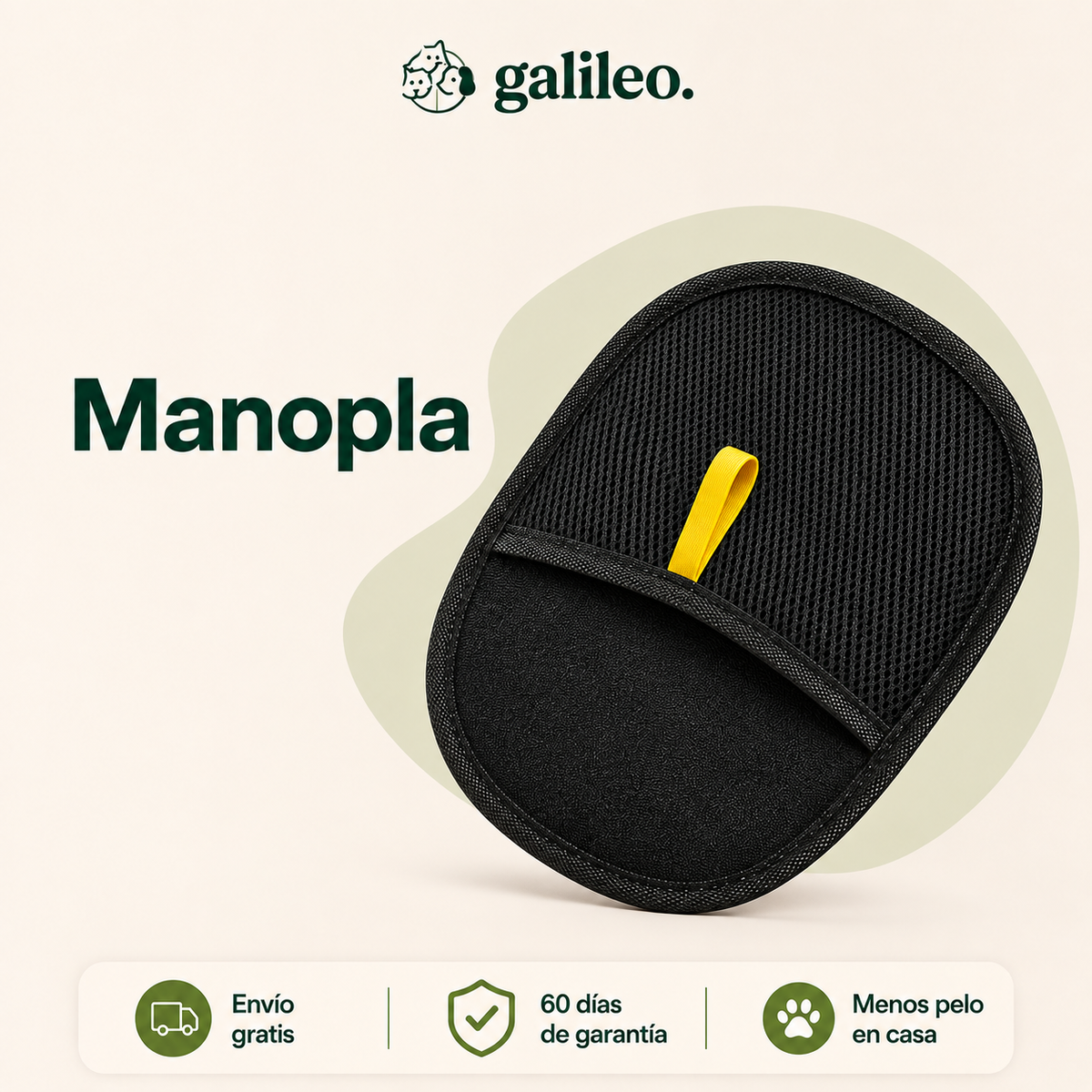 Manopla Quita Pelos Galileo